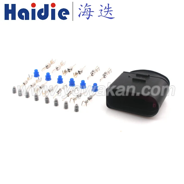 

Free shipping 2sets VW 14pin 1.5mm 3.5mm xenon headlights plug 1J0973837 lamp-socket Headlight plug connector 1J0 973 837