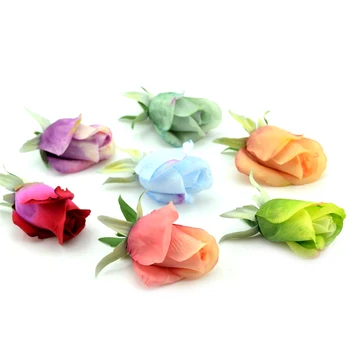 5pcslot Artificial Silk Tulips Flower Heads For Home Wedding Decoration Christmas Gift Box Craft Accessories Fake flowers