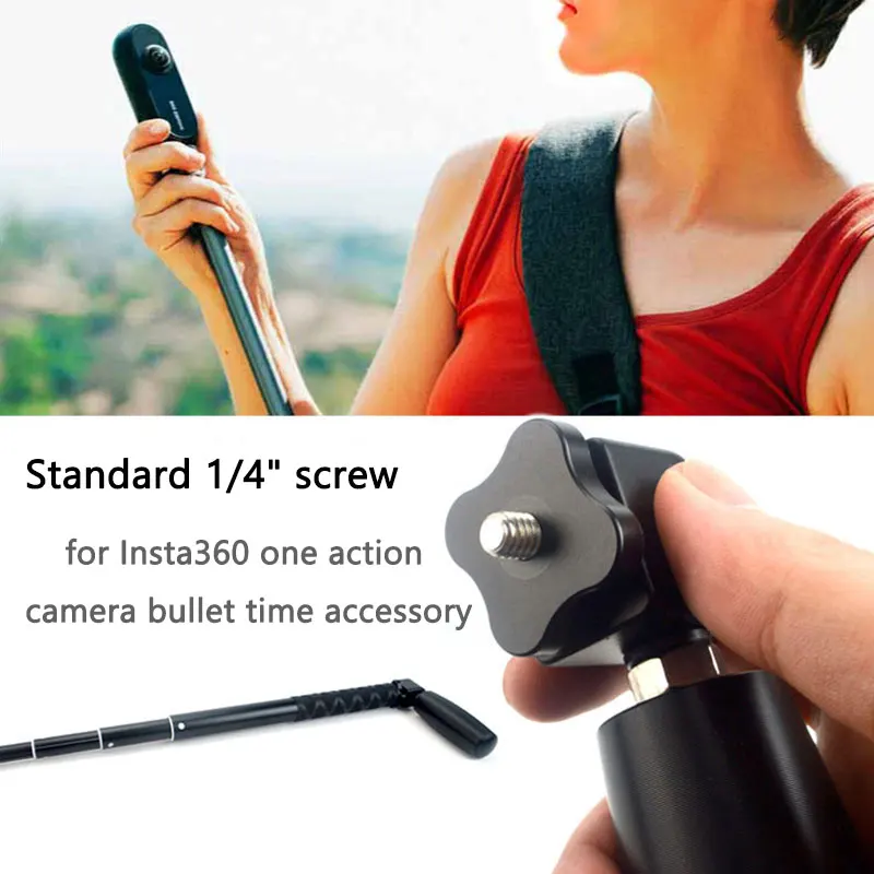 Bullet Time Rotation Handle Selfie Stick Bracket For Insta360 One X / Insta360 One Insta 360 VR Camera Accessories