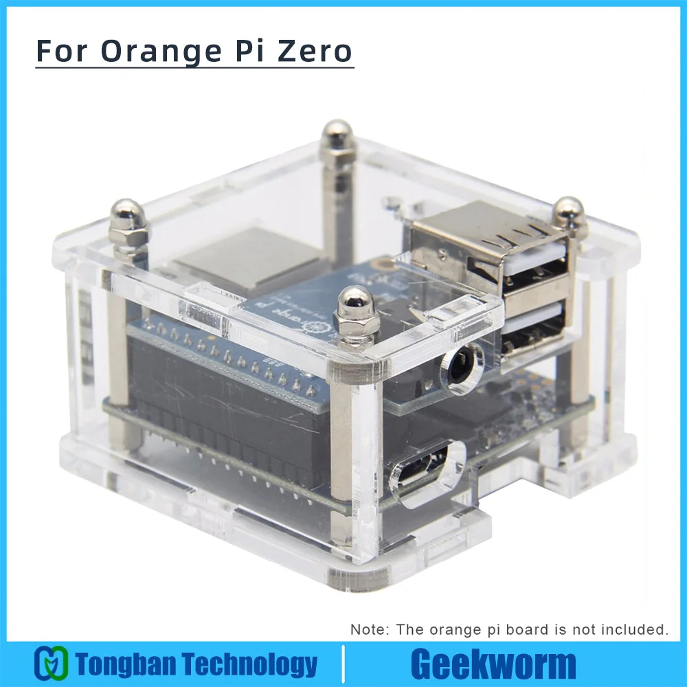 

Orange Pi Zero/Orange Pi Zero Plus Acrylic Case Transparent Box Protective Case Shell for Orange Pi Zero & Expansion board
