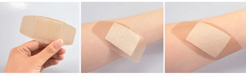 100PcsBox Medical Band Aid For Fingertip Joints Large area Breathable Assorted 5 Sizes Band Aid Bandages Set First aid supplies (15)