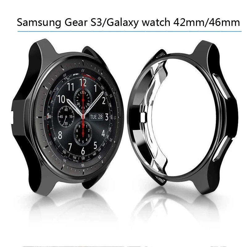 

Plated TPU cases for Samsung gear S3/galaxy watch 42mm/46mm smart watch case soft cover shell protector watch Accessories