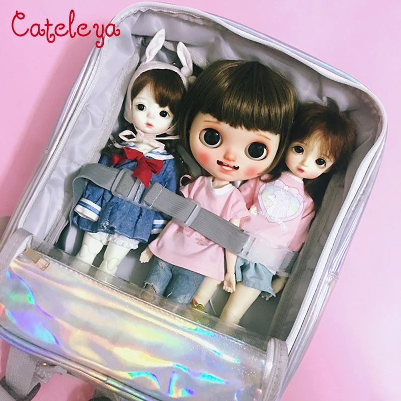 Cateleya BJD doll BJD 1/6 blythe little cloth 20cm doll out bag backpack bag doll accesories Cateleya BJD doll BJD 1/6 blythe little cloth 20cm doll out bag backpack bag doll accesories