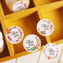 360pcs Floral Thank You Stickers 4 styles mix Gift Packaging Labels Decorative Stickers