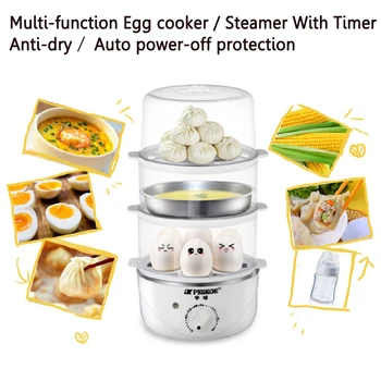 

22%,brand timing Egg cooker / Steamer Anti-dry / Auto power-off protection with Stainless steel bowl 350W