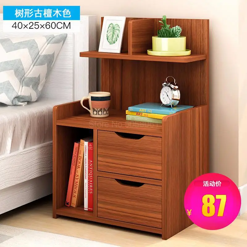 Прикроватный столик полка прикроватный столик спальня простой современный маленький шкафчик для хранения простой шкафчик экономичный - Цвет: ml22