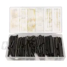 450Pcs M2/M3/M4/M5/M6/M7/M8/M10 Set di perni divisi in acciaio per molle rotolo di tensione del tassello posizionamento del perno cavo Kit di assortimento del perno