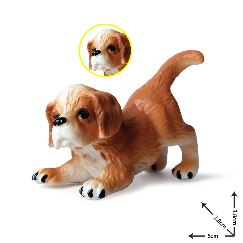 33 Styles Action&Toys Figure Small Mini Family Animal Cute Pet Dog Model Collectible Doll Figure For Kid Children's Gift