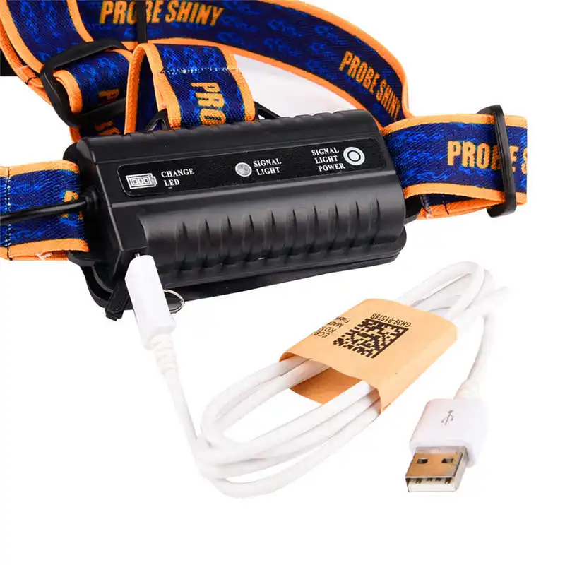 25000LM 5x XM-L T6 Headlamp Headlight Head Light led flashlight rechargeable USB+Battery powerful led flashlight #4A28 (10)
