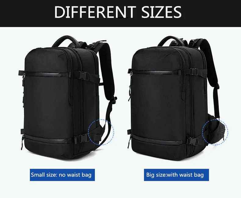Рюкзак ozuko для мужчин Дорожная сумка мужской чемодан рюкзак USB вместительный Многофункциональный водостойкий рюкзак для ноутбука