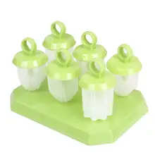 DoreenBeads 6 шт./компл. форма для изготовления мороженого нетоксичный ледяной лоток Ящик со стаканчиками эскимо делая инструменты Кухня бар Для летних вечеринок 17*12*9,5 см