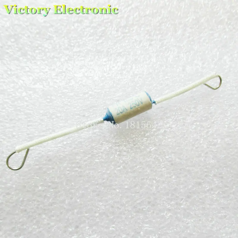 10PCS Lot New Temperature Insurance Tube For Eletric Utensils 185Degree 250V 20A Wholesale font b Electronic
