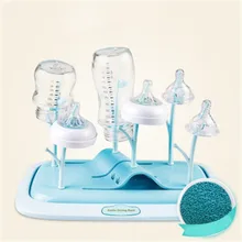 Для детей 3 цвета соски-пустышки полка для новорожденных складной Разделение уровня дерево Форма бутылки для хранения в чистом виде маленьких бутылочка для кормления сушилка
