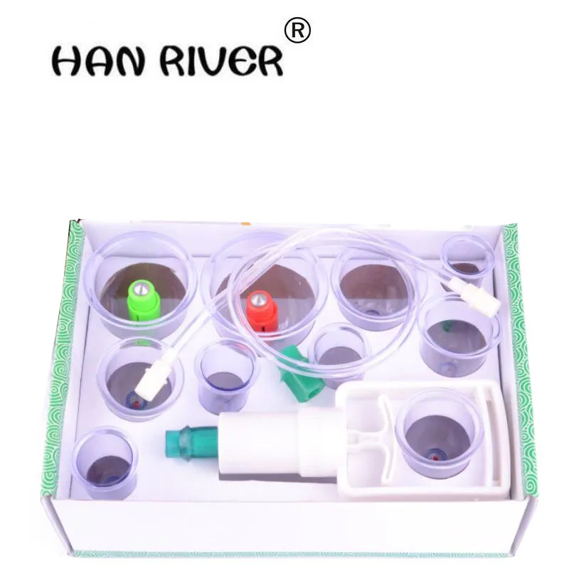 HANRIVER 2018 10 штук пластиковых вакуумных банок терапия магнитная оздоровительные