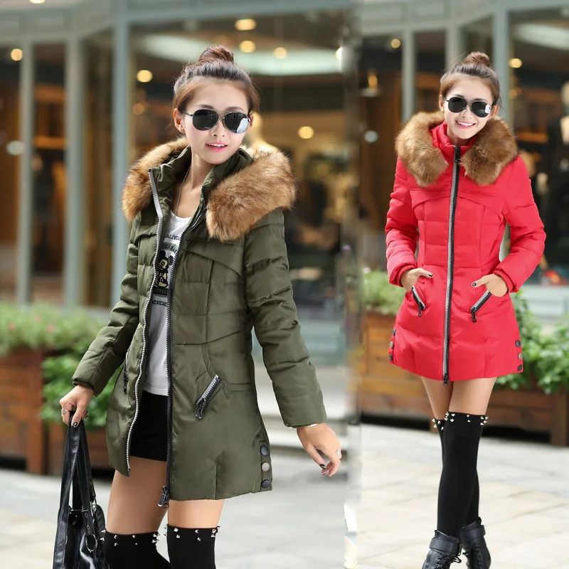 

New clothes whom women's winter jacket fashionable cotton-padded winter long cultivate one's morality dress coat hot style
