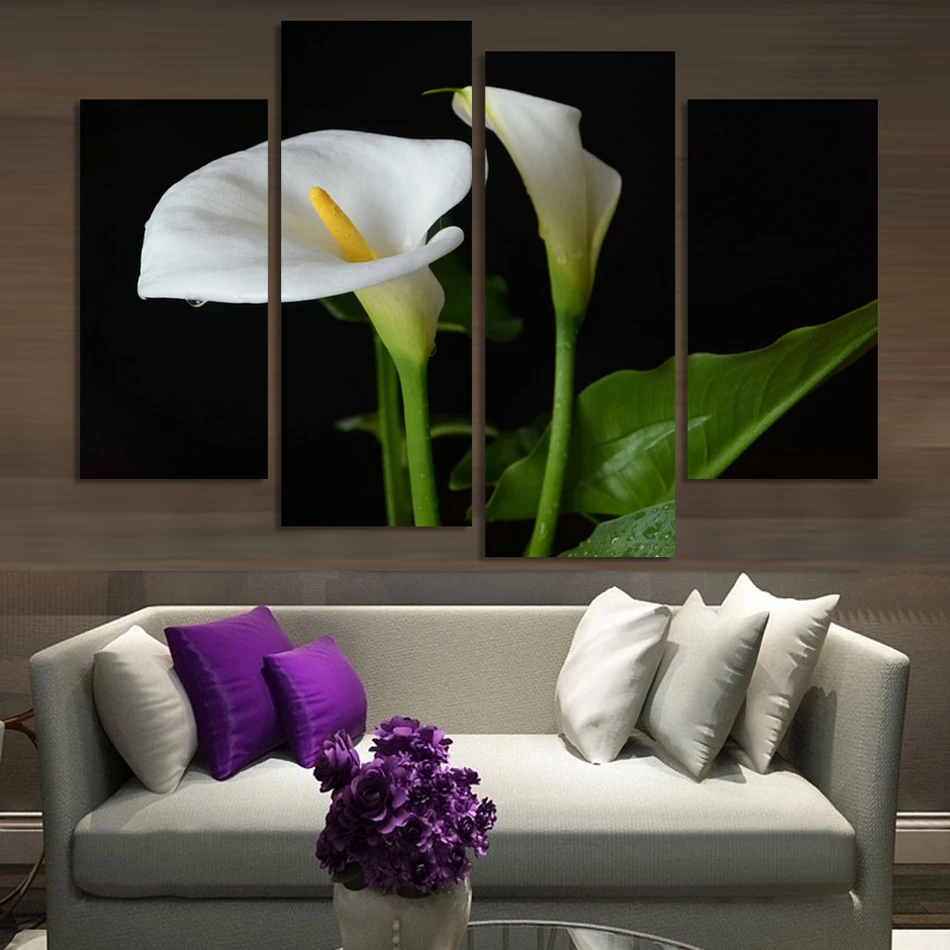 Online kopen wholesale witte lelie canvas uit china witte lelie ...