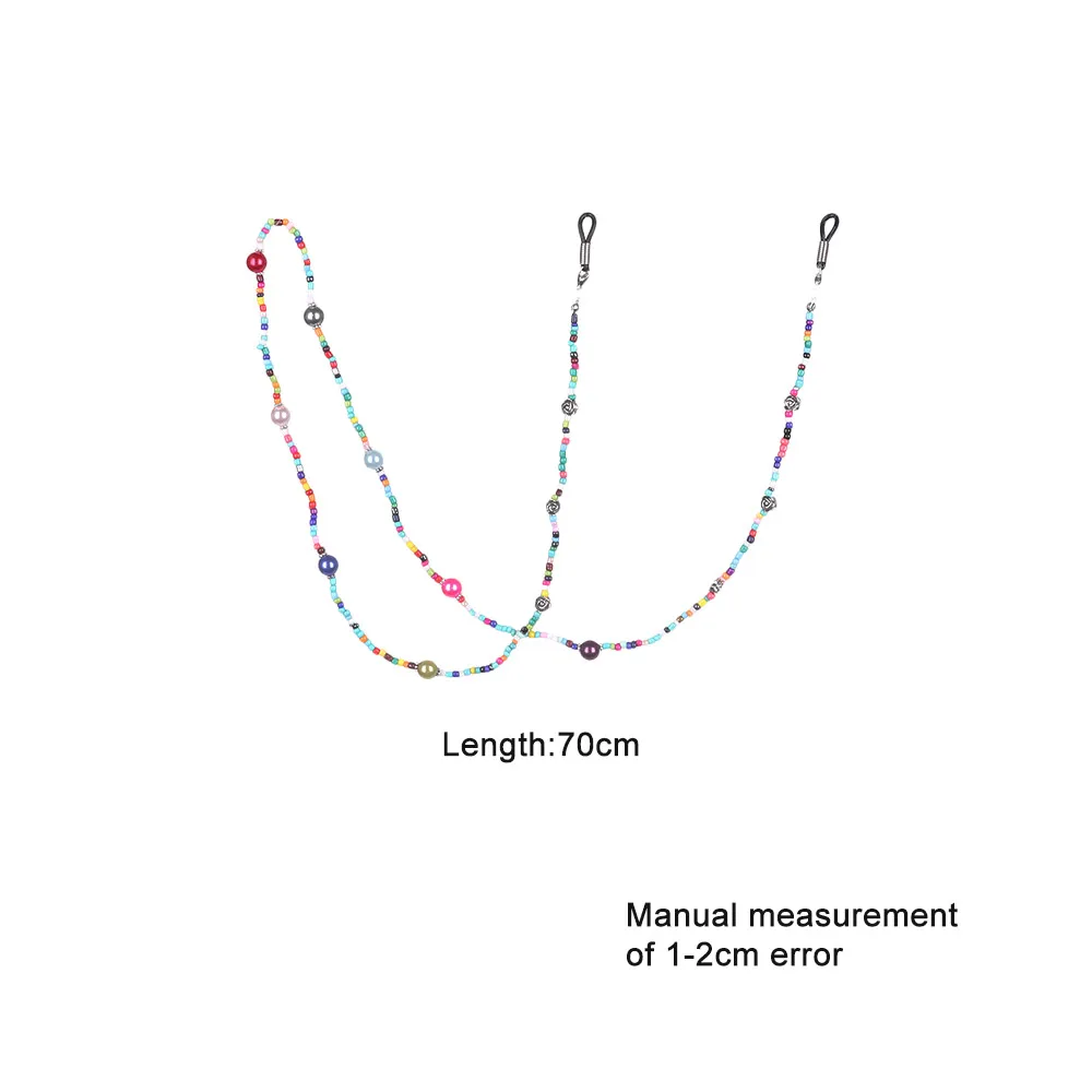 1 шт. новые модные женские стеклянные бисерные глаза солнечные очки с цепочкой цепочка для очков для чтения глаз Одежда шнур держатель шейный ремень веревка
