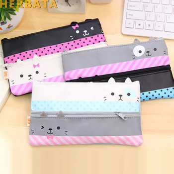 

Kawaii Pencil Case Canvas School Supplies Bts Stationery Gift Estuches School Cute Pencil Box Pencilcase Pencil Bag YT-1914