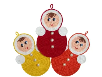 

crochet toys amigurumi small pillow doll number WS0058