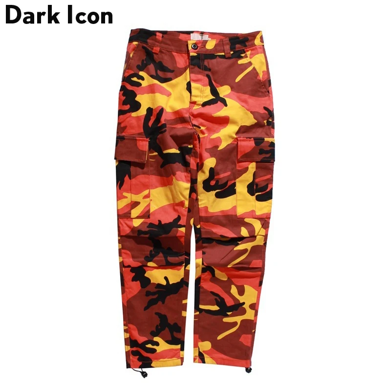 Camouflage Men's Cargo Pants Full Length 2017 Spring Multy Camo Hip Hop Pants Men Women Streetwear Toursers Men 8 Colors