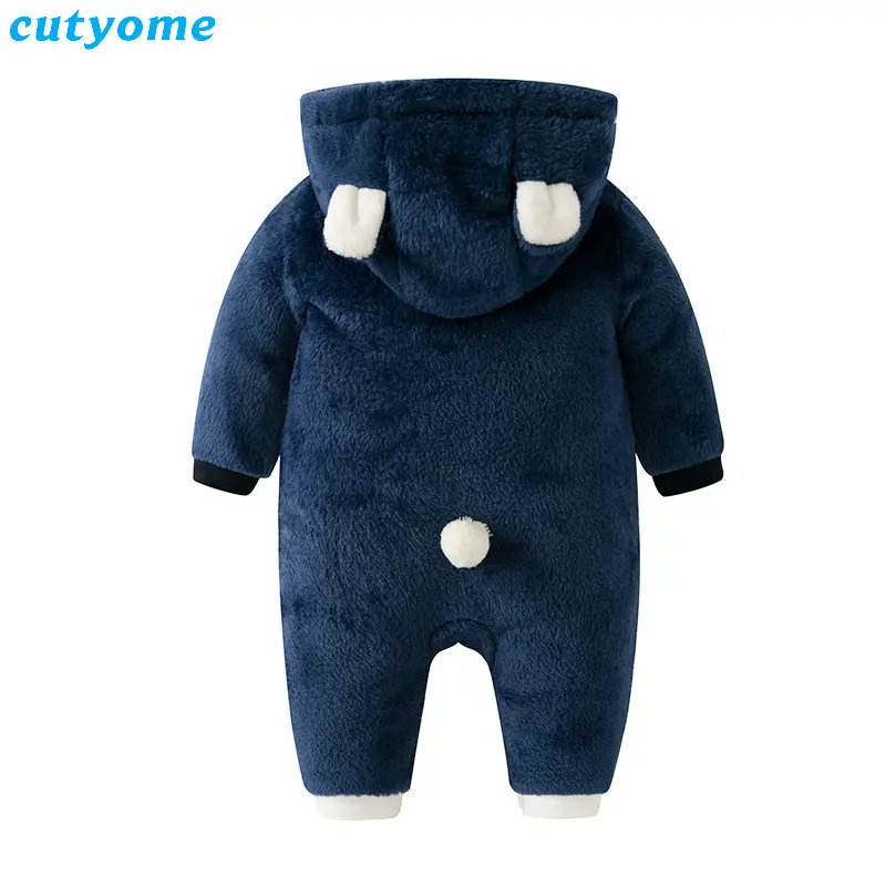 Winter Panda Baby Rompers Overalls Bodysuit Jumpsuit Newborn Girl Boy Duck Down Snowsuit Kids Infant Snow Wear (3)