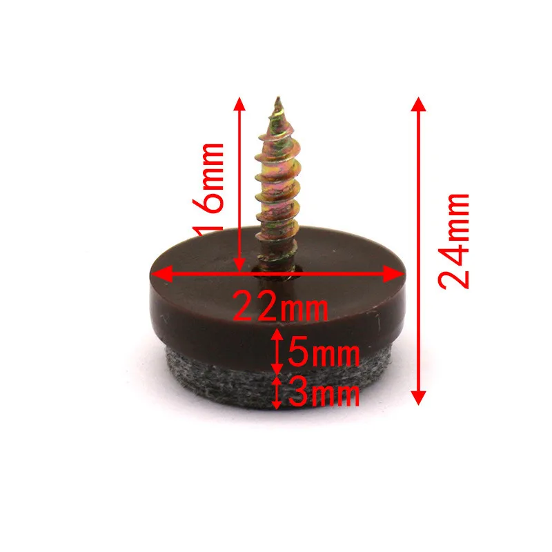 20 шт скользящие Нескользящие плитки войлочные протекторы для ногтей Новое поступление высокое качество 4 Размер стол стул ноги Нескользящие войлочные накладки для ногтей