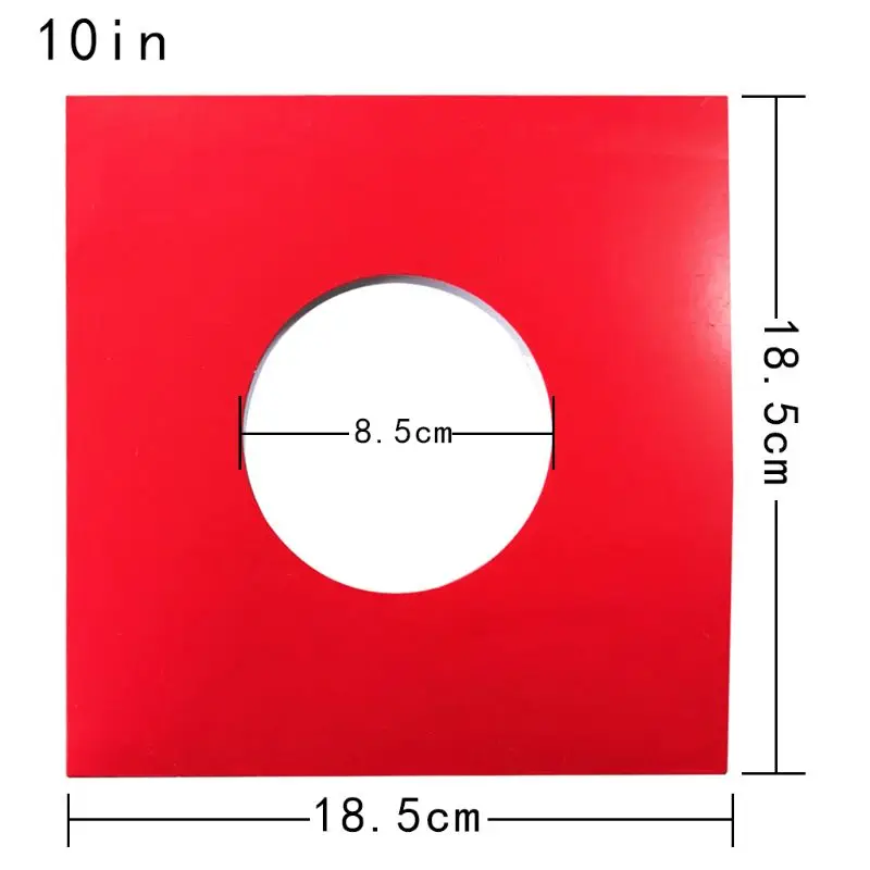 10 шт Анти-статический жесткий корпус Бумага рукава с полылинед протекторы с отверстием для 7/10/12 дюймов LP виниловых альбом Accesso