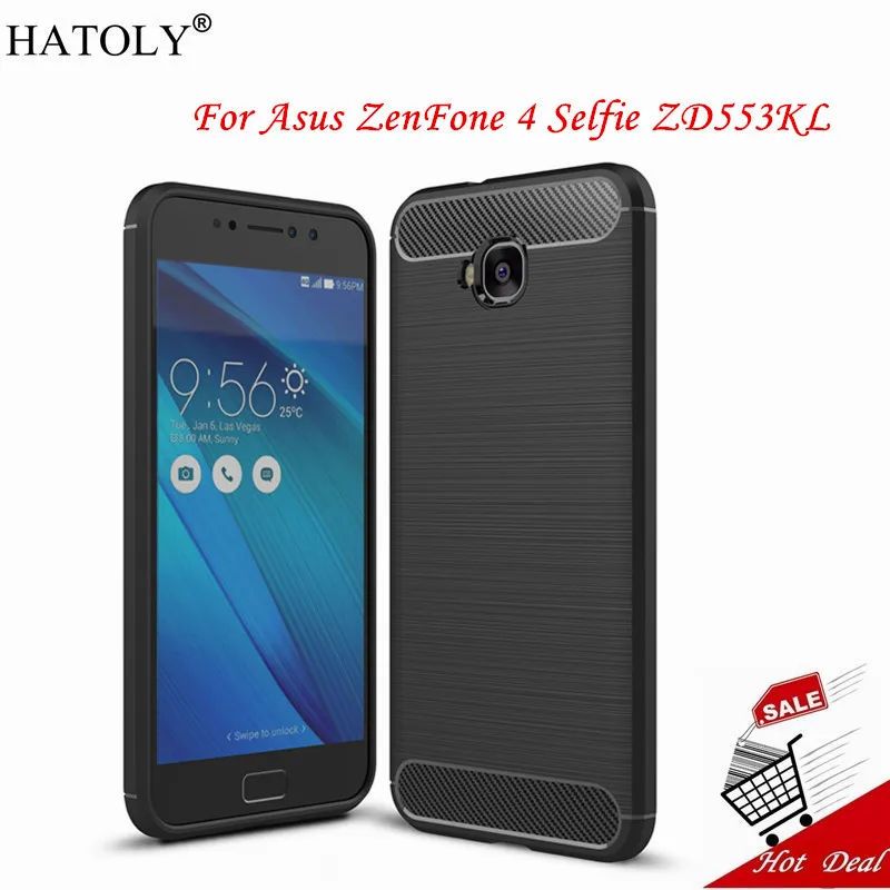 Чехол для Asus ZenFone 4 Selfie ZD553KL из мягкой резины и ТПУ чехол сумка |