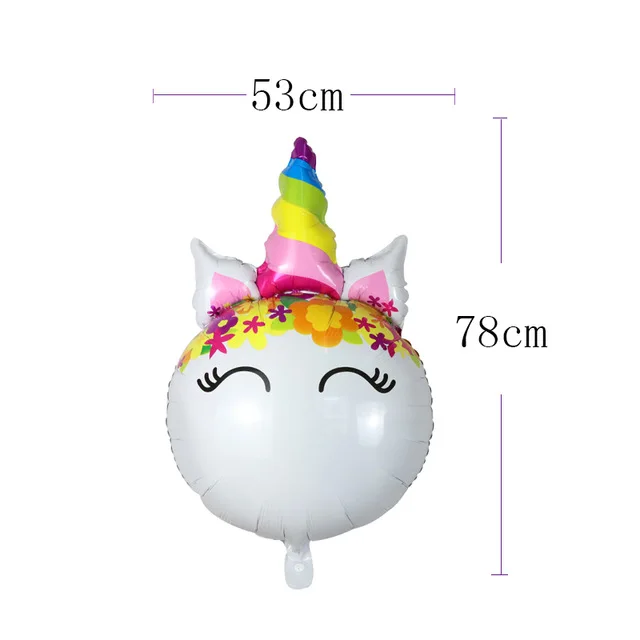 1pc Unicorn Balloons Engagement Wedding Children's Day Birthday Party Decoration Foil Balloon Unicorn Balloon Party Decoration - Цвет: Оливковый