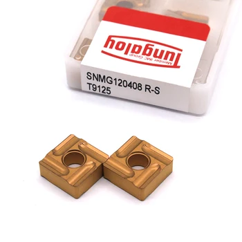 

10PCS SNMG120408R S T9125 SNMG120404L S T9125 Carbide Insert High Quality Slotted Cutting Knife Blade CNC Turning Cutting Tool