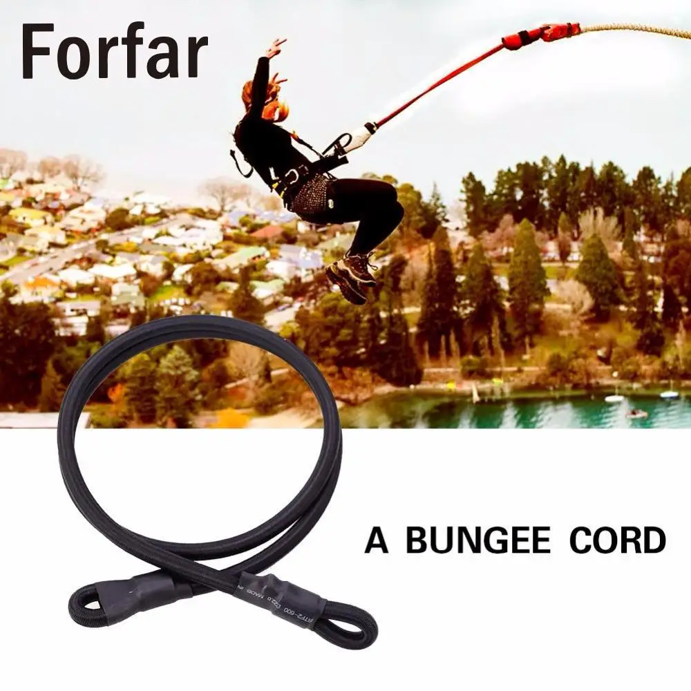 

Rock Elastic Climbing Safety Bungee Jumping Rope Belt 10mm Black Children Trampoline Bed Elastic Rope Outdoor