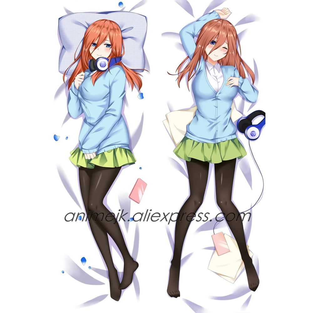 Аниме JK The Quintuplets Nakano Miku Dakimakura наволочка для тела чехол 5-Tobun no Hanayome Hug Наволочка Чехол