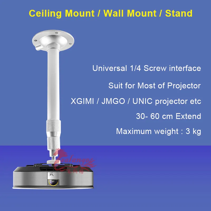 Projector Stand Salange Projector Stand Universal Projector Ceiling Bracket Wall Mount for XGIMI JMGO DLP Mini Beamer YG300 J15 LED Projetor
