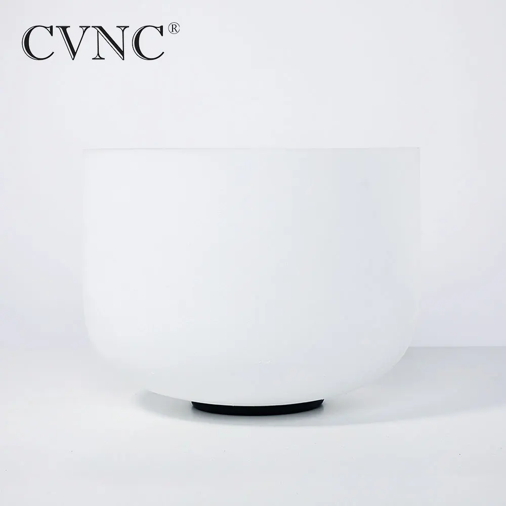 

CVNC 8" Note G Throat Chakra Frosted Quartz Crystal Singing Bowl From USA free shipping cost