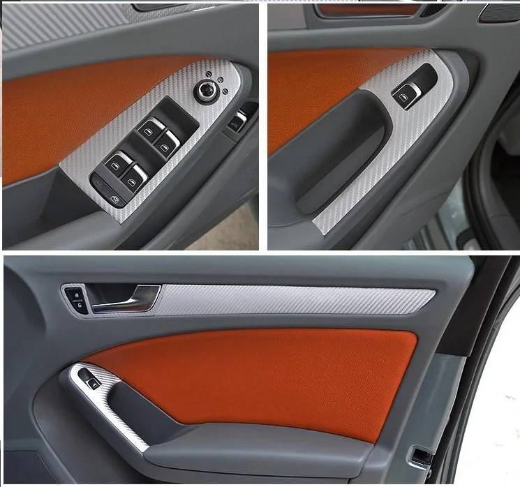 ZWET автомобиль для mazda 3 Звезда углеродное волокно специальная наклейка s для Mazda 3 цвета черный/оранжевый углеродное волокно наклейка 2010~ 2012 - Название цвета: Серебристый