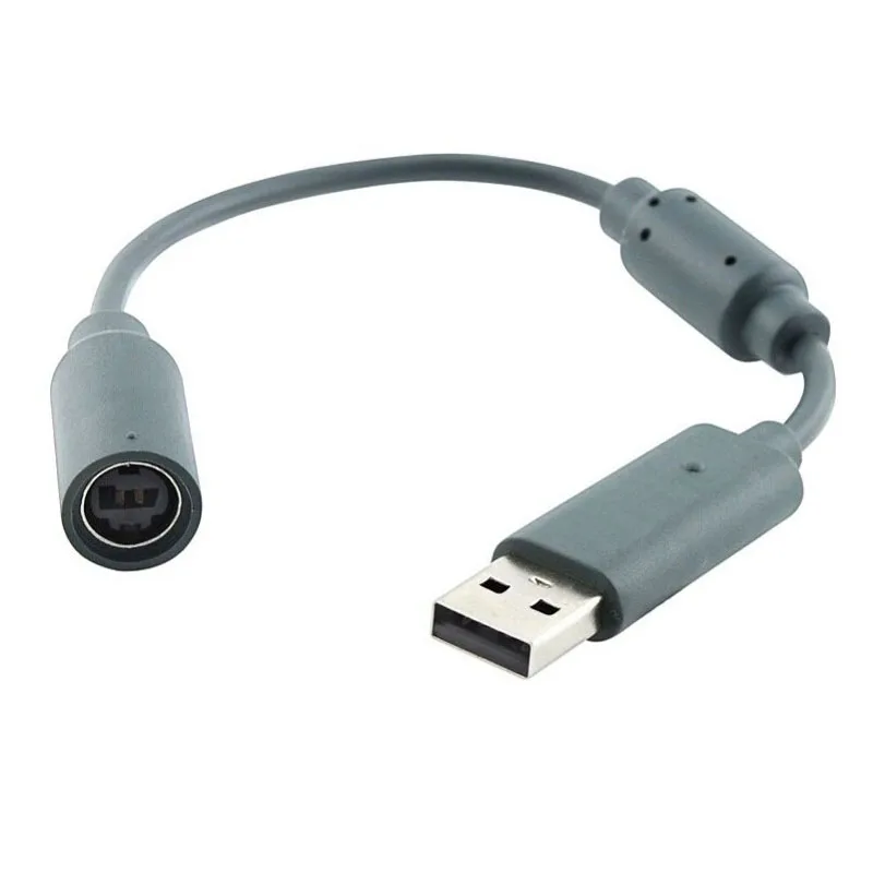 

HAOBA Single sales For Microsoft Xbox 360 Wired Controller USB Breakaway Adapter Cable Dual Connections 23cm Cable Length