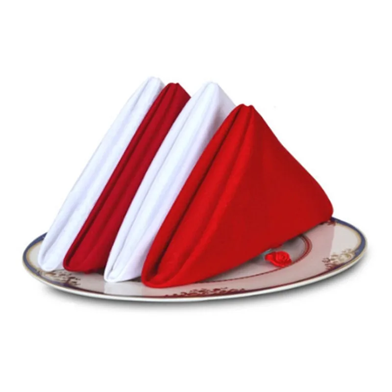 1 Piece 48*48cm 100 Cotton Napkins Cloth Linen Napkins For Wedding