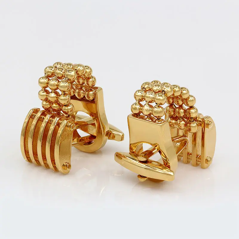 Gift Boxed Luxury Gold Chain Design Cufflinks Cuff nails Men's Cuff