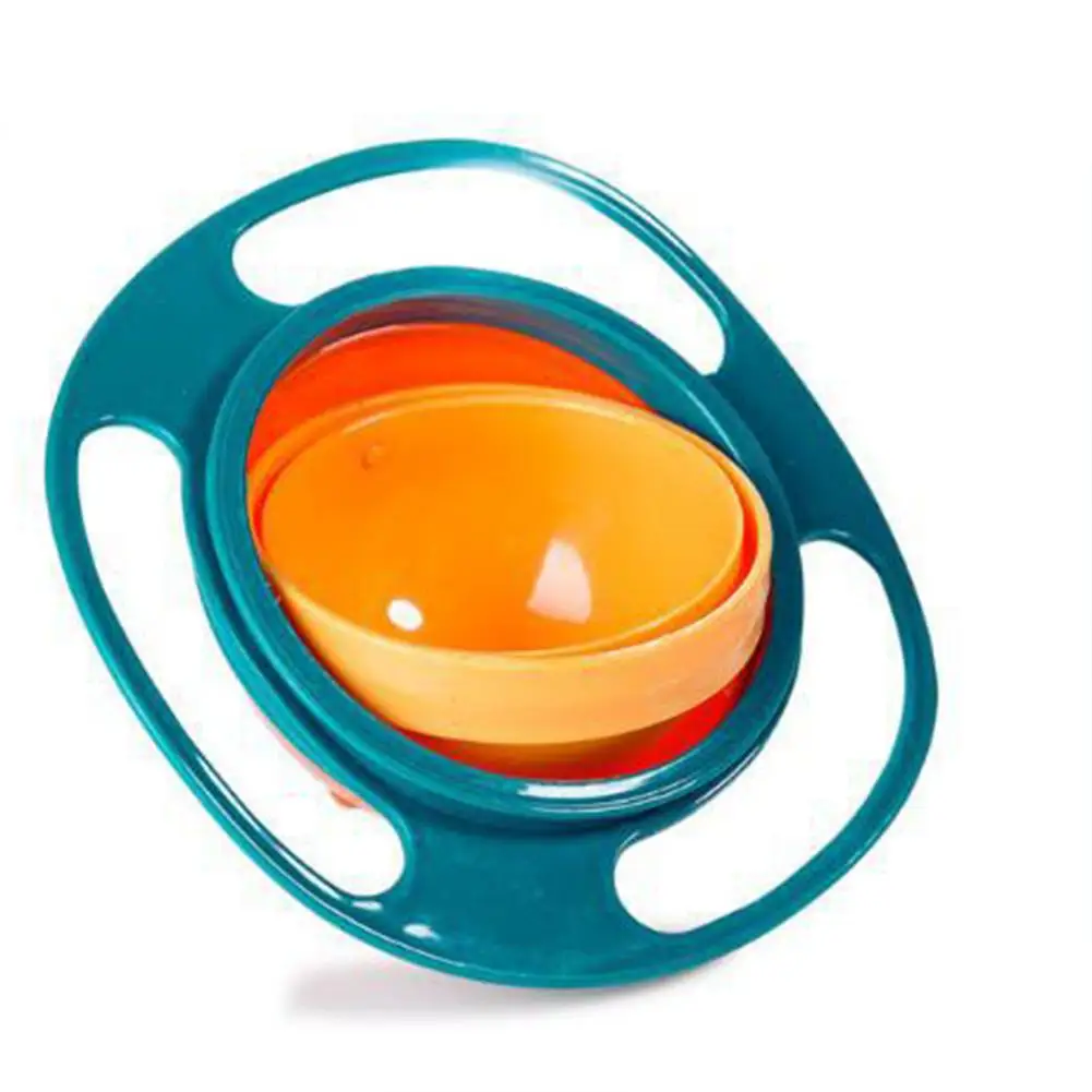 TPFOCUS 360 градусов вращающийся гироскоп форма баланс чаша для детей младенческой Bbay кормления высокого качества пластины набор простой безопасности - Цвет: green