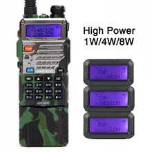 BAOFENG UV-5RE рация 8 Вт Мощный 3800 мАч двухдиапазонный 10 км дальний cb двухстороннее радио обновление UV 5RE для пеших прогулок в лесу