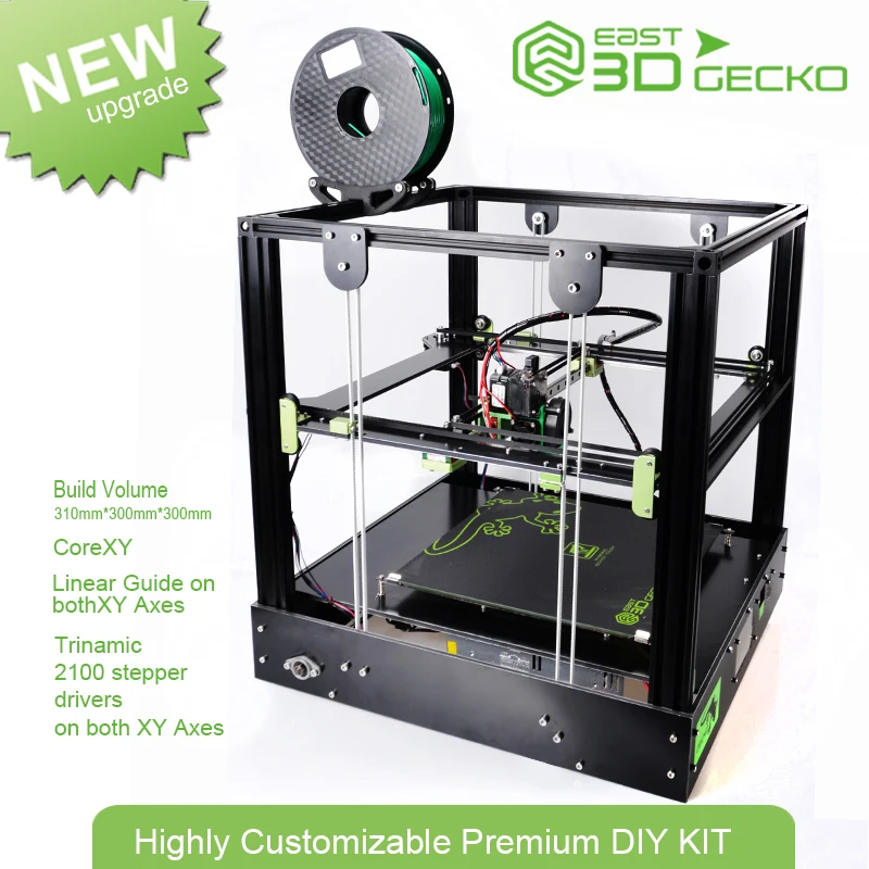 

3d printer Gecko Core XY Structure with Titan extruder High-precision 3d Printers Printing DIY KIT Hotbed large print size