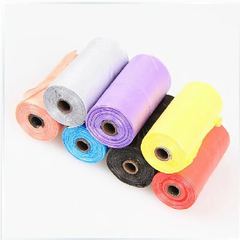 

Random Color 5 Roll Disposable Degradable Trash Bags Solid Trash Bags For Pet Dog Waste Poop Bag Kitchen Supplies N09