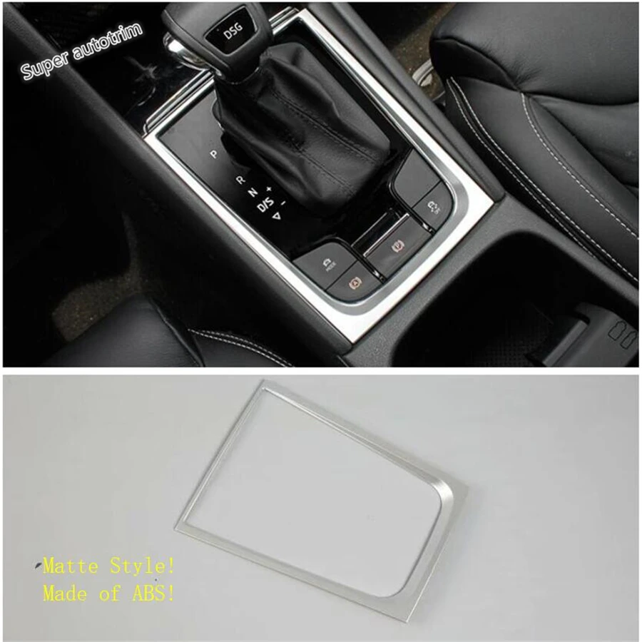 

Lapetus Stalls Transmission Gear Shift Box Frame Cover Trim Accessories Interior Fit For Skoda Kodiaq 2017 2018 2019 Matte / ABS