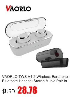 Беспроводные наушники VAORLO TWS с шумоподавлением HiFi V5.0, Bluetooth наушники, гарнитура, стерео мини наушники, зарядное устройство, Дополнительный внешний аккумулятор