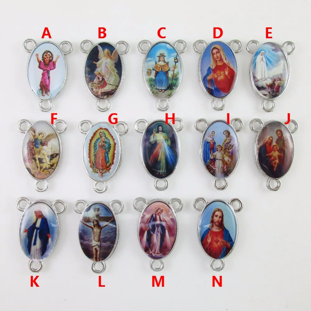

100pcs of Double Sided Rosary Center Our Lady of Fatima Centerpieces