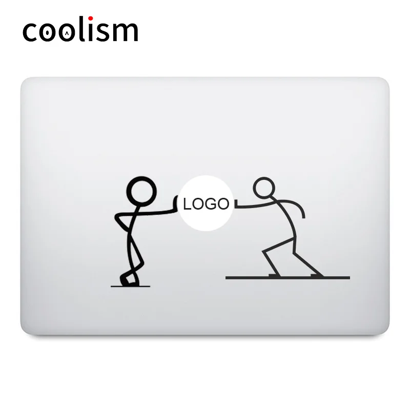 

Humor Stick Man Fighting Man Laptop Decal Sticker for Apple MacBook Pro Air Retina 11 12 13 15 inch Mac Dell Notebook Skin Decal