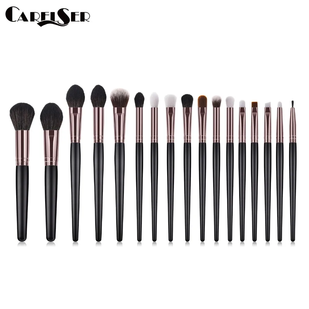 

17 PCS Makeup Brushes Kabuki Foundation Eyeshadow Blending Powder Brush Goat Hair Make Up Brushes Cosmetic Tools Maquiagem