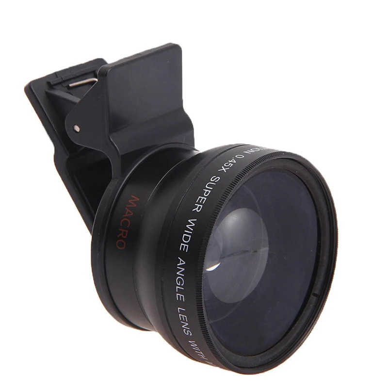 

Universal Clip HD 37MM 0.45x Super Wide Angle 12.5x Macro Camera Phone Lens for Nokia Lumia 920 925 1020 1520 830 930 Smartphone