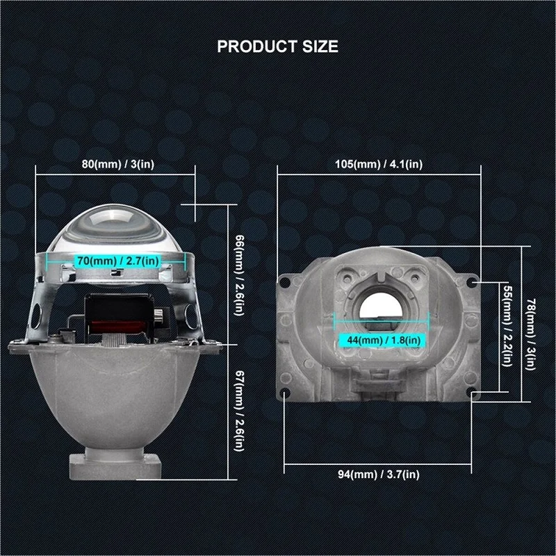 3,0 дюймов HID линзы проектора bi xenon передних фар модифицированные Линзы Q5 комплект для D1S D2S D2H D3S D4S лампы для автомобиля стайлинг фары