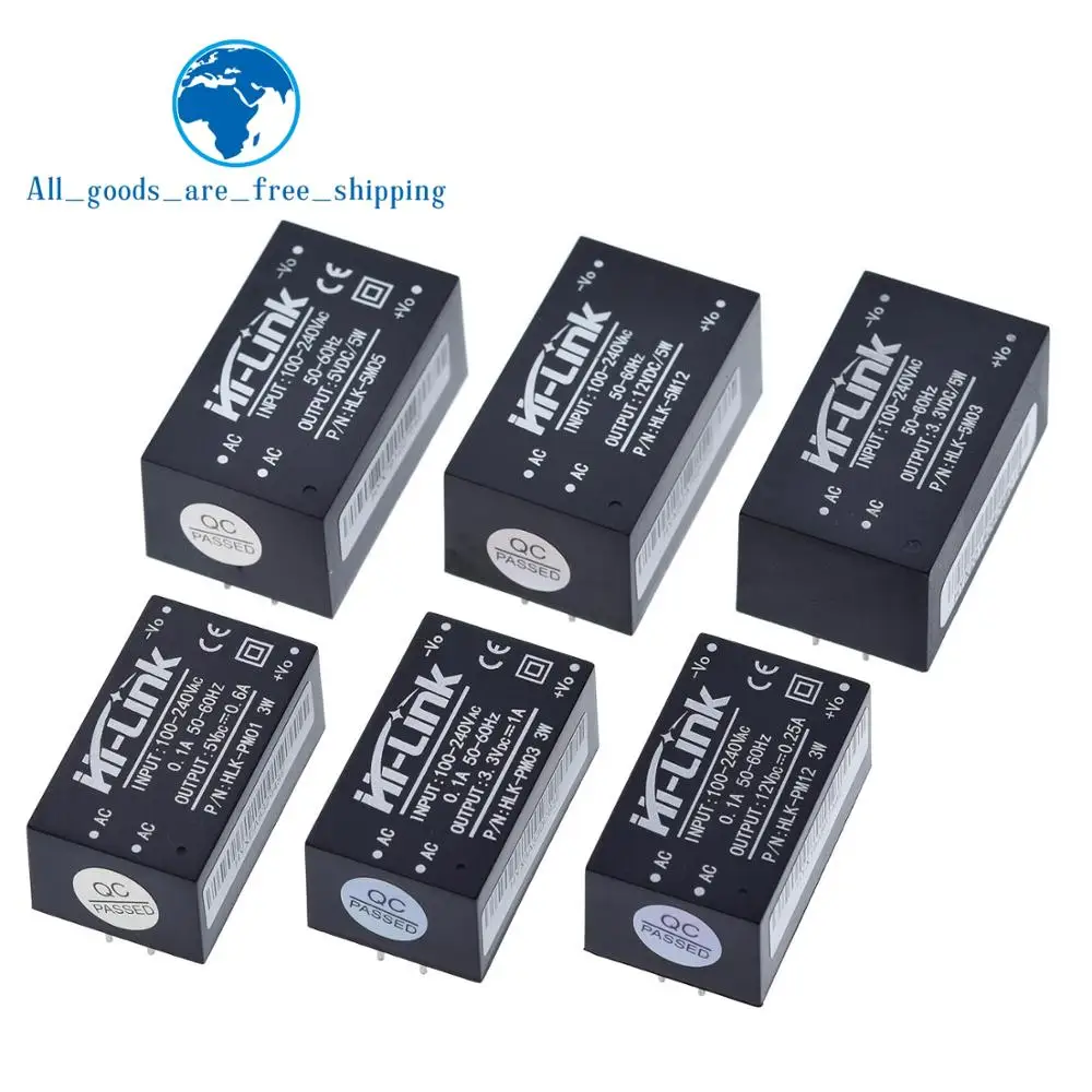 

HLK-PM01 HLK-PM03 HLK-PM12 AC-DC 220V to 5V/3.3V/12V mini power supply module,intelligent household switch power supply module